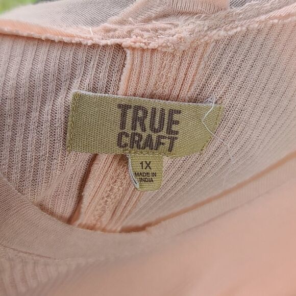 True craft light pink long frill blouse - Picture 4 of 5